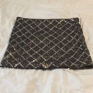 Sequin mini skirt